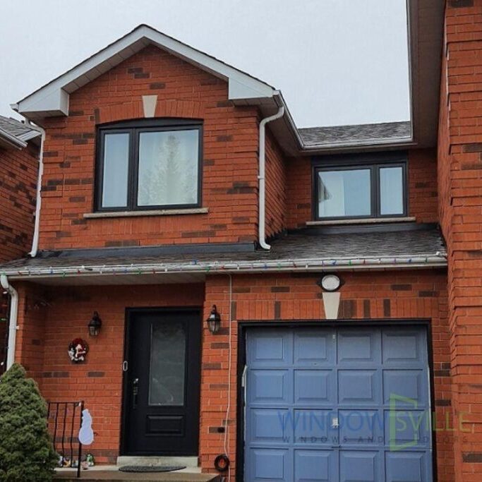 steel door and vinyl windows